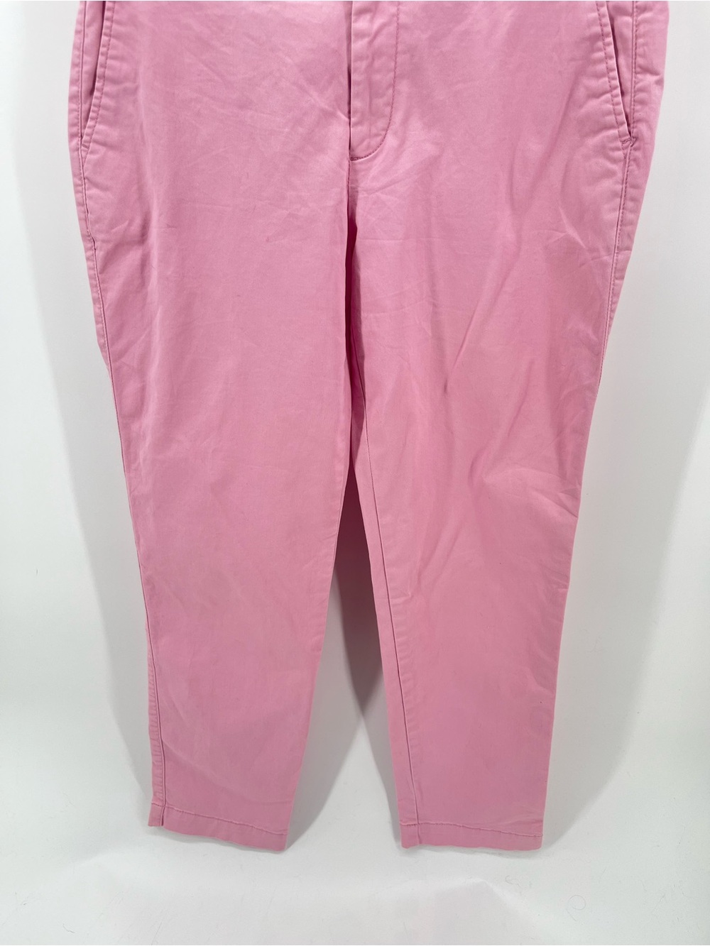 Gap Slim City Crop Pants Pink Stretch Cotton Ankle Chinos Size 2 - Picture 9 of 10